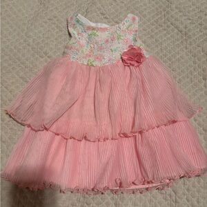 Sweet Heart Rose Pink Layered Floral Dress